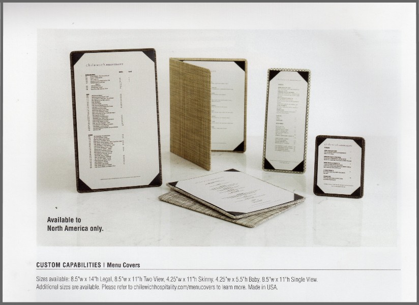 Chilewich Menu Covers